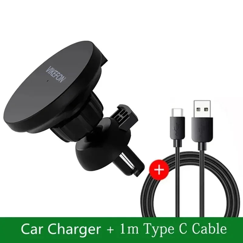 VIKEFON 30W Magnetic Car Wireless Charger
