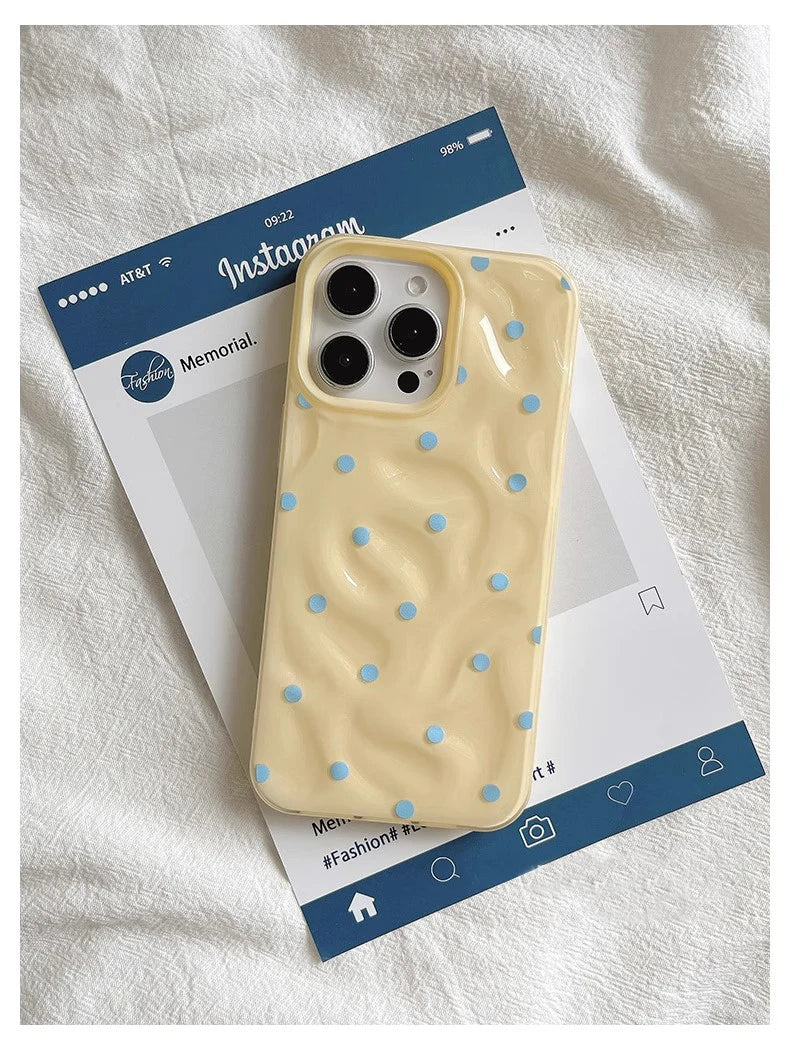 Polka Dot Folds Texture Phone Cases For IPhone