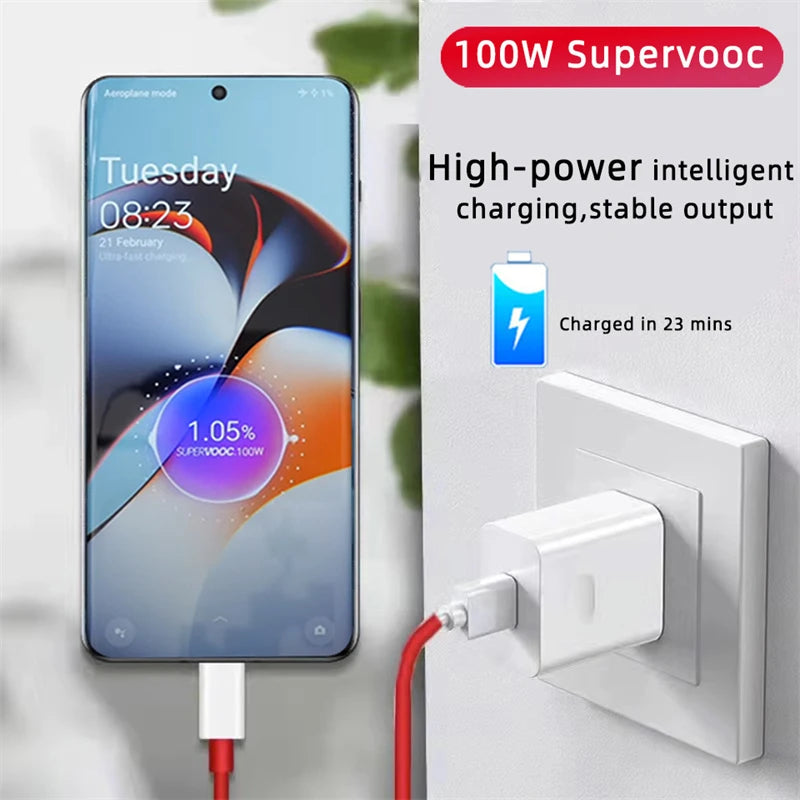 For Oneplus Original Charger 100W SuperVOOC