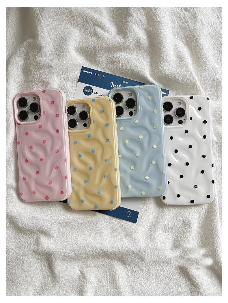 Polka Dot Folds Texture Phone Cases For IPhone