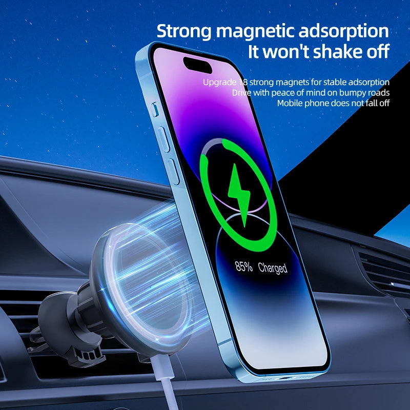 VIKEFON 30W Magnetic Car Wireless Charger