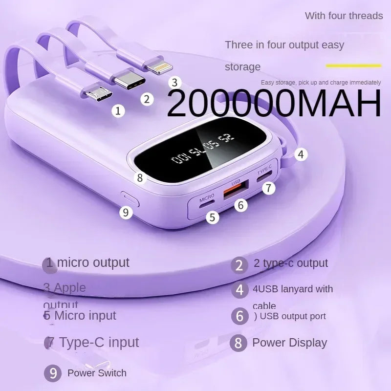 BCAK/ flagship store 200000 Milliampere Power Bank