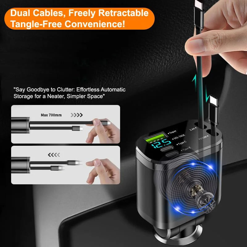 Car Charger 5 in 1 phone and Type c