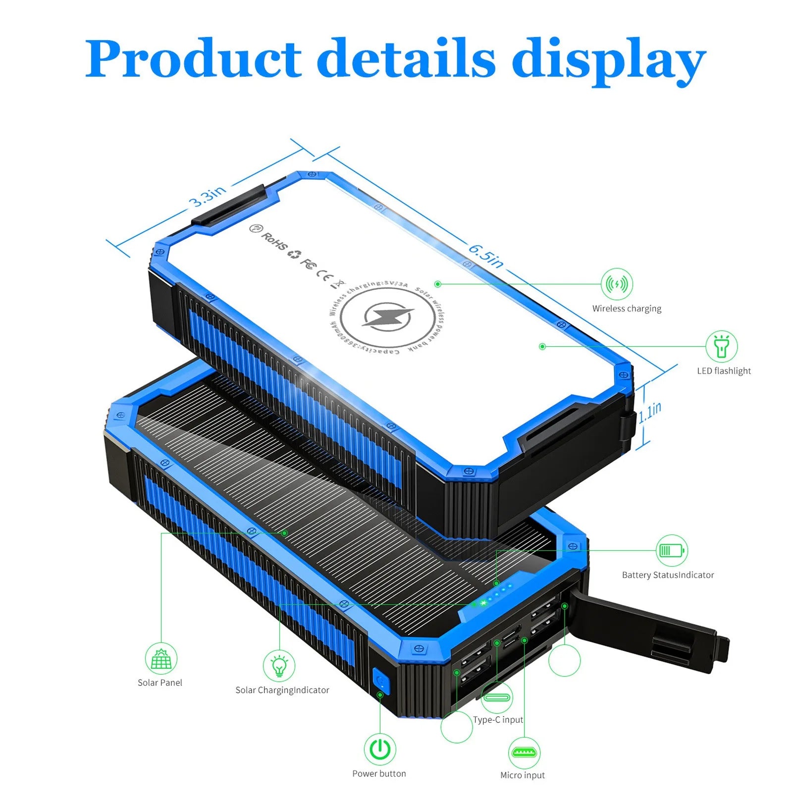Outdoor Camping Solar Power Bank
