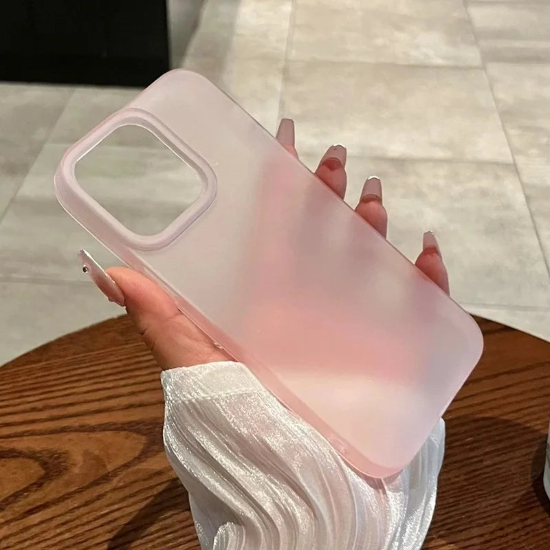 Soft Matte Candy Phone Case For iPhone