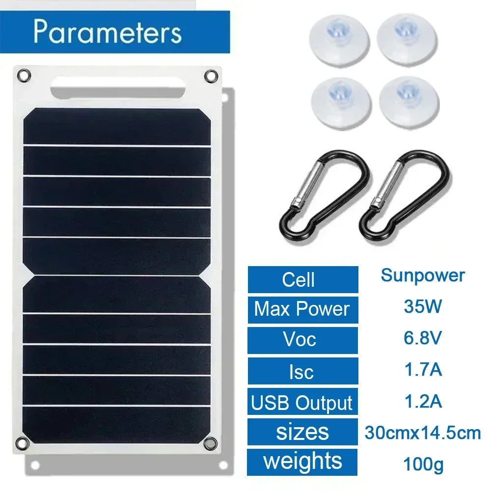 5V 35W Sunpower Portable Solar Panel
