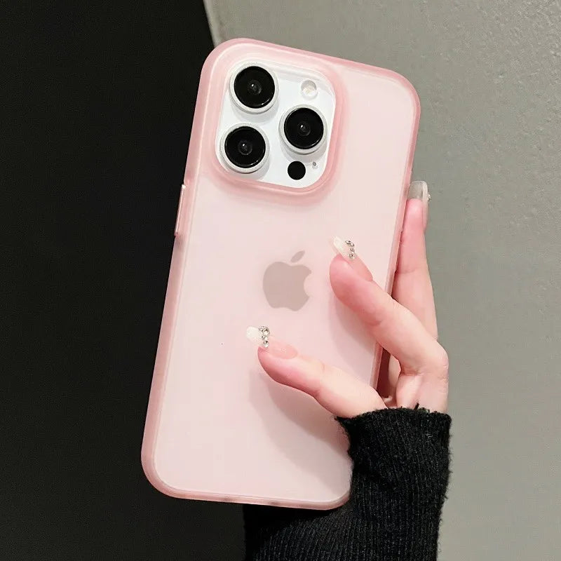 Soft Matte Candy Phone Case For iPhone
